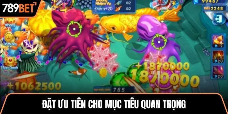 Đặt ưu tiên cho mục tiêu quan trọng